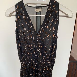 Black and beige womens romper